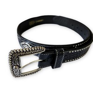 Ariat 2011 Limited Edition Original Master Buckle Concho Stud Western Belt 36